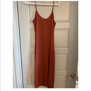 Beautiful burnt orange slip dress